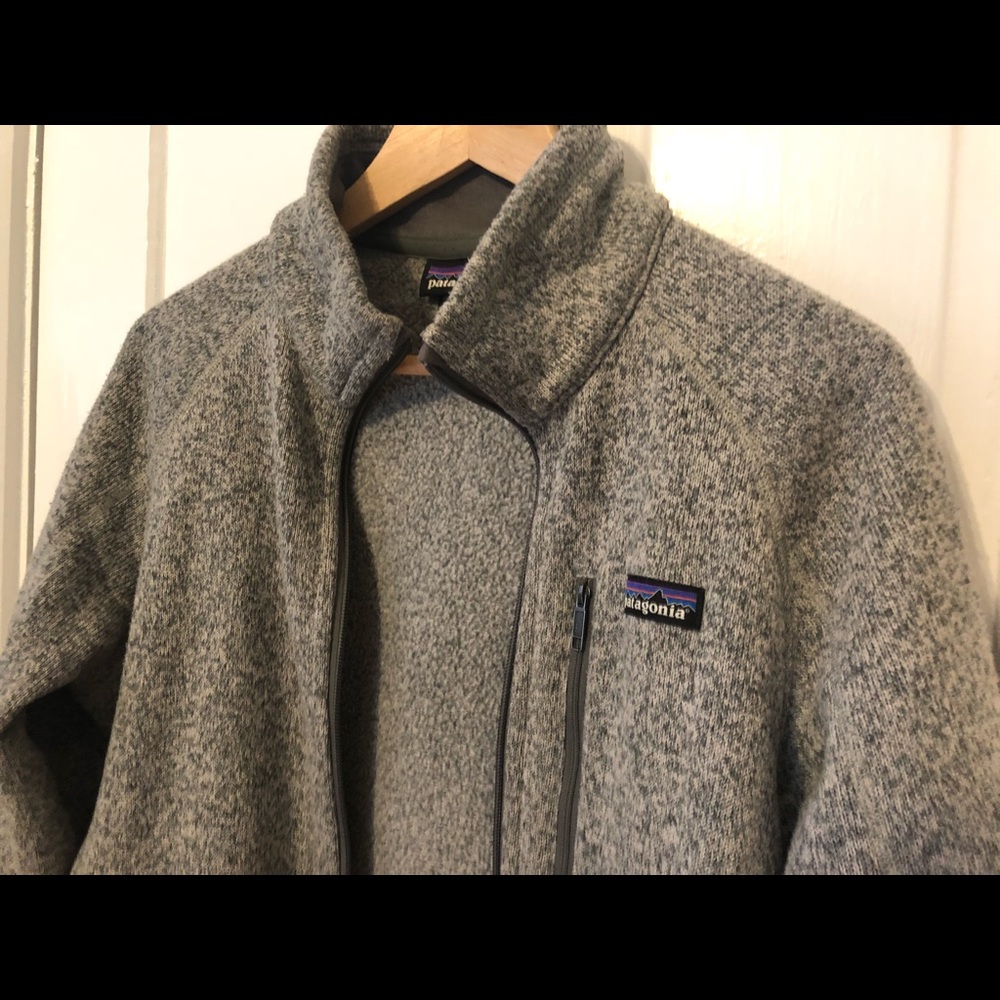 Patagonia Gray Zip Up Sweater